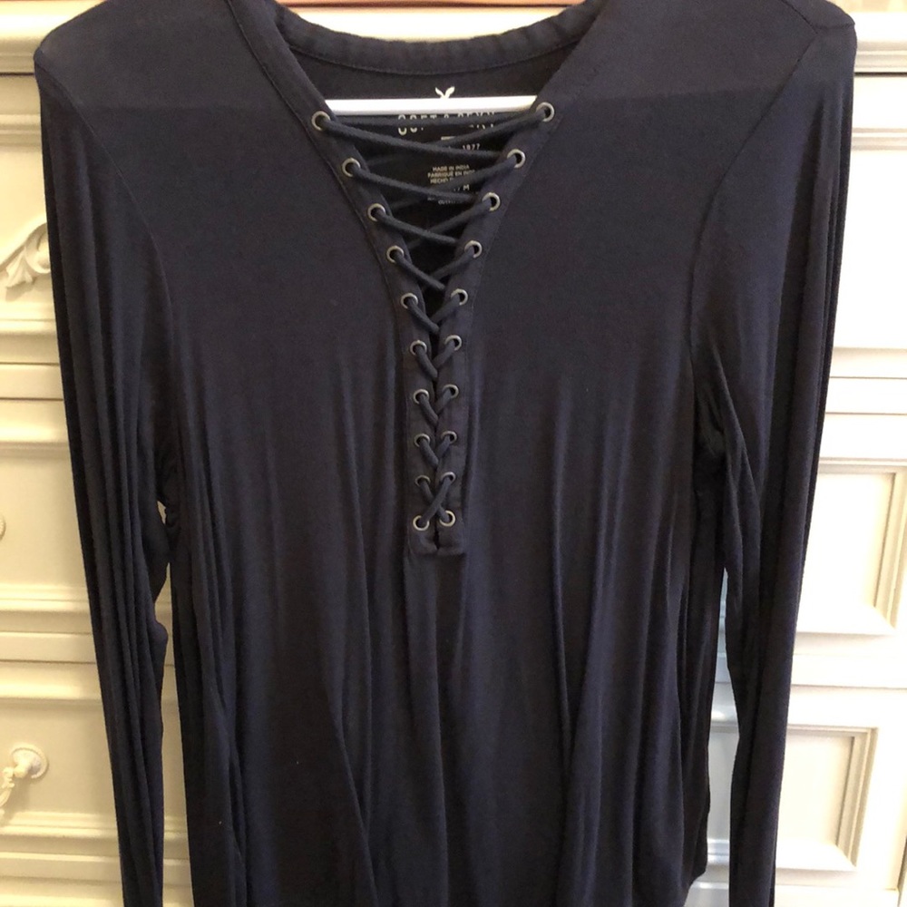 Grey American eagle soft and sexy long sleeve